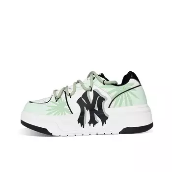 Кроссовки MLB Chunky Liner Skateboarding Shoes Unisex Low-top White/Green, светло-зеленый