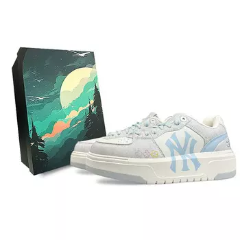 Кроссовки MLB Chunky Liner Skateboarding Shoes Unisex Low-top Blue/white, белый