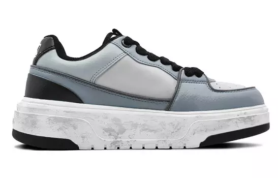 Кроссовки MLB Chunky Liner Skateboarding Shoes Unisex Low-top Gray, синий