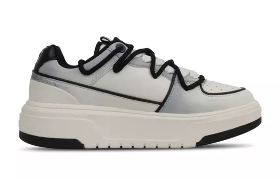 Кроссовки MLB Chunky Liner Skateboarding Shoes Unisex Low-top White/Gray, серый