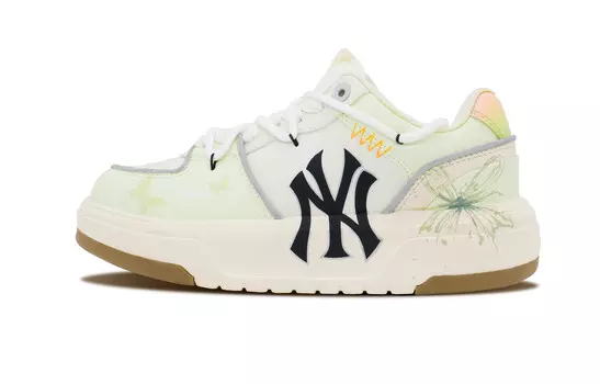 Кроссовки MLB Chunky Liner Skateboarding Shoes Unisex Low-top Green/Pink, розовый