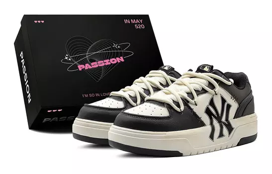 Кроссовки MLB Chunky Liner Skateboarding Shoes Unisex Low-top Black, черный