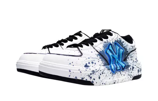 Кроссовки MLB Chunky Liner Skateboarding Shoes Unisex Low-top White, белый