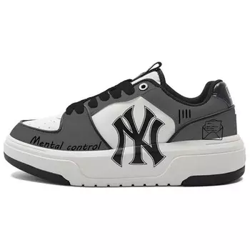 Кроссовки MLB Chunky Liner Skateboarding Shoes Unisex Low-top Black/white, черный/белый