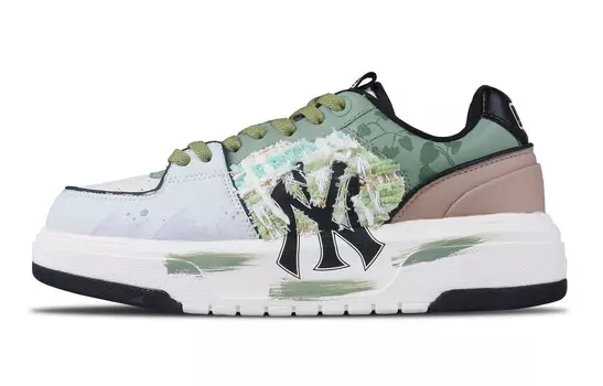 Кроссовки MLB Chunky Liner Skateboarding Shoes Unisex Low-top Green, зеленый