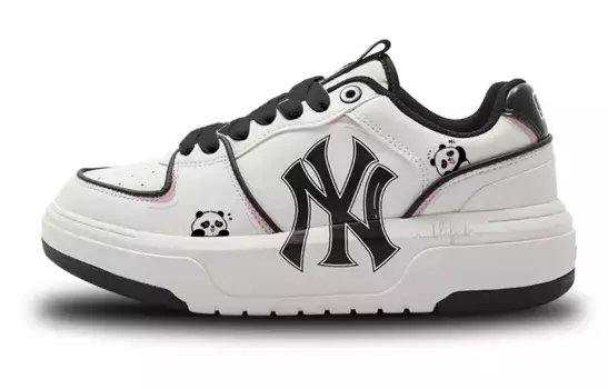 Кроссовки MLB Chunky Liner Skateboarding Shoes Unisex Low-top White/Black, белый/черный