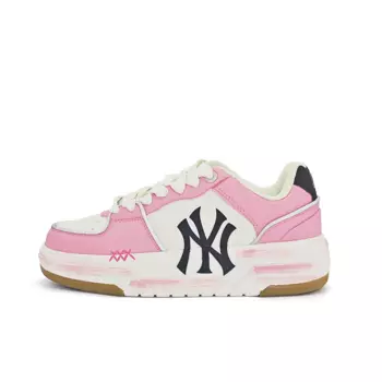 Кроссовки MLB Chunky Liner Skateboarding Shoes Unisex Low-top Ivory White Powder, розовый