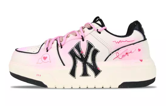 Кроссовки MLB Chunky Liner Skateboarding Shoes Unisex Low-top Chalk White, белый