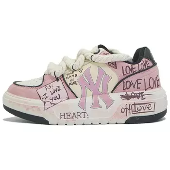 Кроссовки MLB Chunky Liner Skateboarding Shoes Unisex Low-top Pink/white, розовый