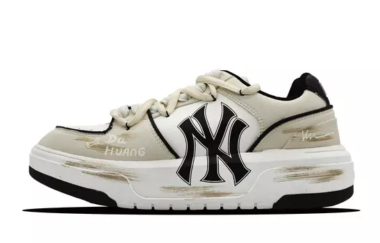 Кроссовки MLB Chunky Liner Skateboarding Shoes Unisex Low-top Gray, цвет Puppy bone ashes