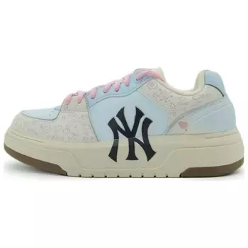 Кроссовки MLB Chunky Liner Skateboarding Shoes Unisex Low-top Blue/White/Pink, голубой