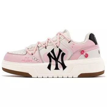 Кроссовки MLB Chunky Liner Skateboarding Shoes Unisex Low-top Pink/white, белый