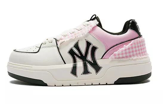Кроссовки MLB Chunky Liner Skateboarding Shoes Unisex Low-top White/pink, розовый