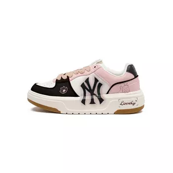 Кроссовки MLB Chunky Liner Skateboarding Shoes Unisex Low-top Pink, черный