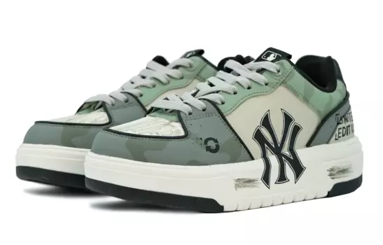 Кроссовки MLB Chunky Liner Skateboarding Shoes Unisex Low-top Beige, хаки