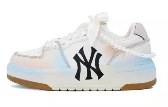 Кроссовки MLB Chunky Liner Skateboarding Shoes Unisex Low-top Blue/pink, цвет Lotus Color