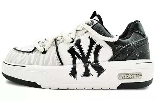 Кроссовки MLB Chunky Liner Skateboarding Shoes Unisex Low-top White/gray, белый