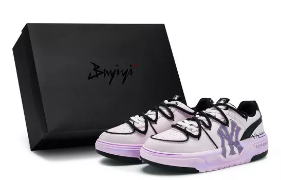 Кроссовки MLB Chunky Liner Skateboarding Shoes Unisex Low-top Black, черный