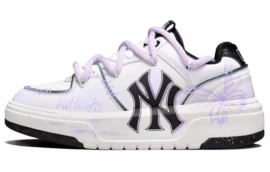 Кроссовки MLB Chunky Liner Skateboarding Shoes Unisex Low-top Purple/white, фиолетовый