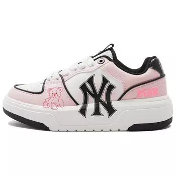 Кроссовки MLB Chunky Liner Skateboarding Shoes Unisex Low-top Pink/white, белый