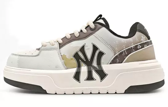 Кроссовки MLB Chunky Liner Skateboarding Shoes Unisex Low-top Black, коричневый