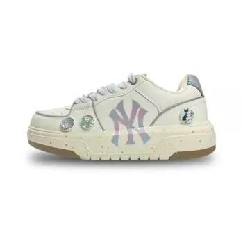 Кроссовки MLB Chunky Liner Skateboarding Shoes Unisex Low-top Beige/White, слоновая кость