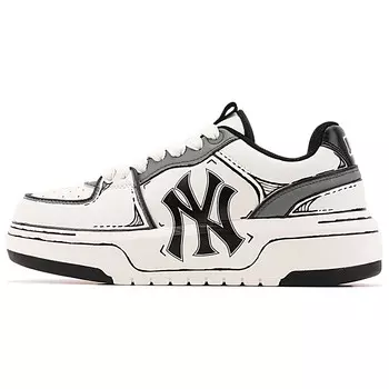 Кроссовки MLB Chunky Liner Skateboarding Shoes Unisex Low-top Grey/white, серый/белый