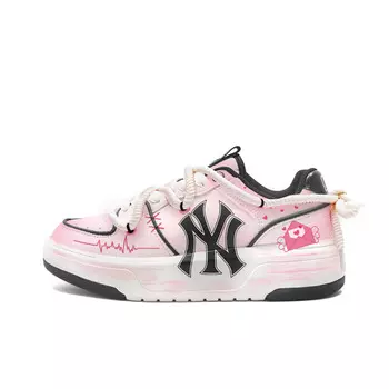 Кроссовки MLB Chunky Liner Skateboarding Shoes Unisex Low-top White/pink, розовый