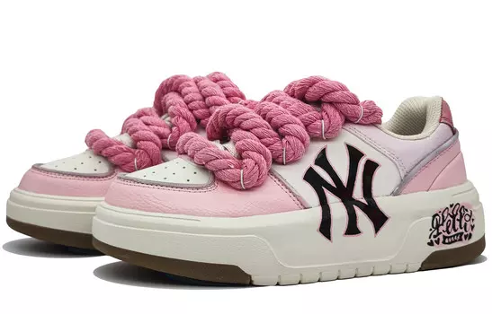 Кроссовки MLB Chunky Liner Skateboarding Shoes Unisex Low-top Pink/Beige, цвет Love fans