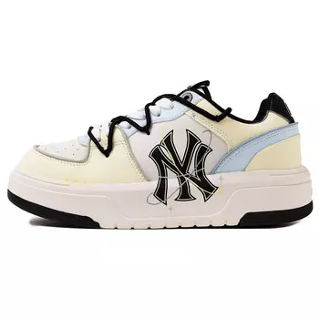 Кроссовки MLB Chunky Liner Skateboarding Shoes Unisex Low-top Yellow/blue, светло-желтый