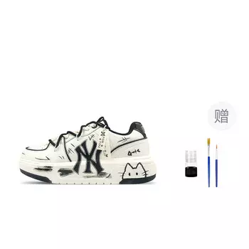 Кроссовки MLB Chunky Liner Skateboarding Shoes Unisex Low-top, темно-серый