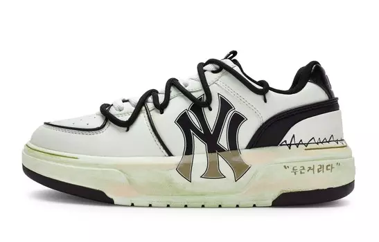 Кроссовки MLB Chunky Liner Skateboarding Shoes Unisex Low-top Yellow/black, черный