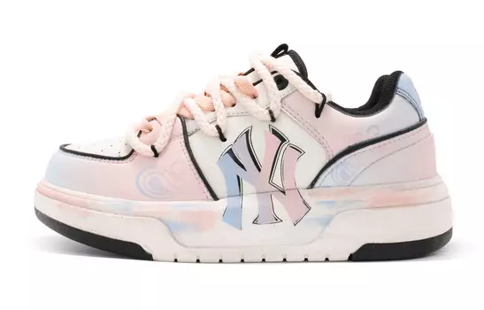 Кроссовки MLB Chunky Liner Skateboarding Shoes Unisex Low-top Pink/Blue, розовый