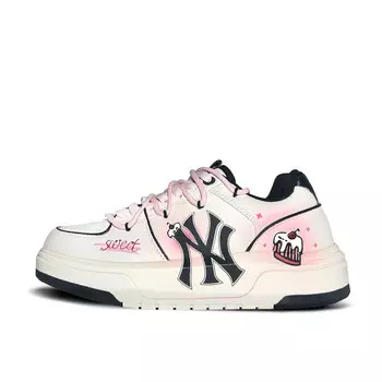 Кроссовки MLB Chunky Liner Skateboarding Shoes Unisex Low-top White, цвет Sweetheart cake
