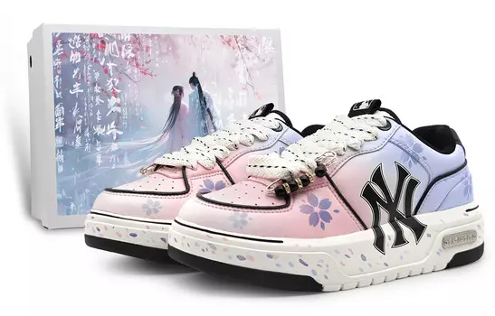 Кроссовки MLB Chunky Liner Skateboarding Shoes Unisex Low-top Purple, фиолетовый