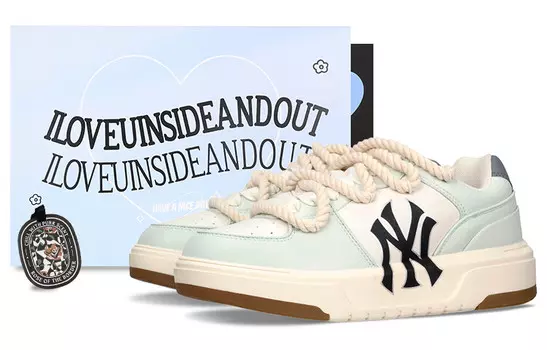 Кроссовки MLB Chunky Liner Skateboarding Shoes Unisex Low-top Green/White, цвет Matcha