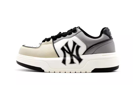 Кроссовки MLB Chunky Liner Skateboarding Shoes Unisex Low-top White/gray, белый