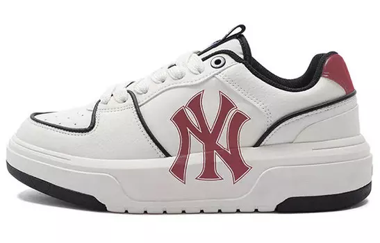 Кроссовки MLB Chunky Liner Skateboarding Shoes Unisex Low-top White/red, белый