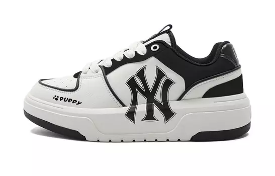 Кроссовки MLB Chunky Liner Skateboarding Shoes Unisex Low-top Black/white, белый