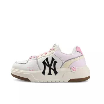 Кроссовки MLB Chunky Liner Skateboarding Shoes Women's Low-top White/pink, розовый