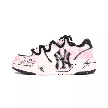 Кроссовки MLB Chunky Liner Skateboarding Shoes Women's Low-top Beige/Pink, розовый