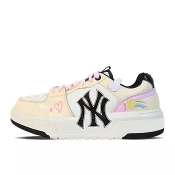 Кроссовки MLB Chunky Skateboarding Shoes Unisex Low-top Beige/white/yellow, цвет Off White