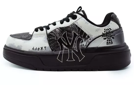 Кроссовки MLB Chunky Skateboarding Shoes Unisex Low-top Black/white, черный