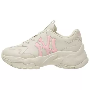 Кроссовки MLB New York Yankees Chunky Sneakers Unisex Low-top Ivory White, белый