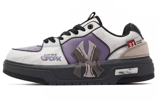 Кроссовки MLB New York Yankees Skateboarding Shoes Unisex Low-top Black/White/Purple, красный