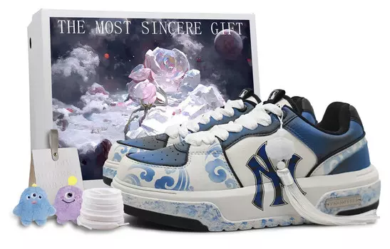 Кроссовки MLB New York Yankees Skateboarding Shoes Unisex Low-top White/black, белый