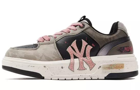 Кроссовки MLB New York Yankees Skateboarding Shoes Unisex Low-top Brown/Pink, розовый