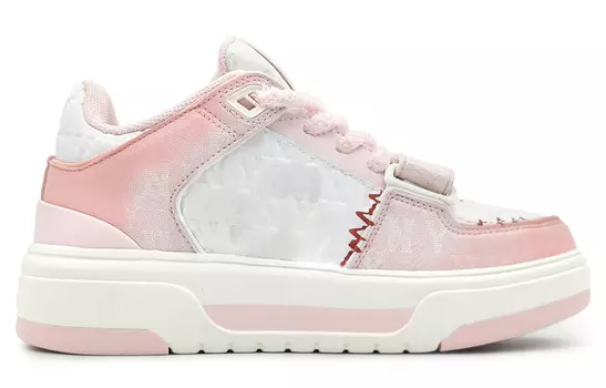 Кроссовки MLB Skateboarding Shoes Unisex Low-top White, розовый