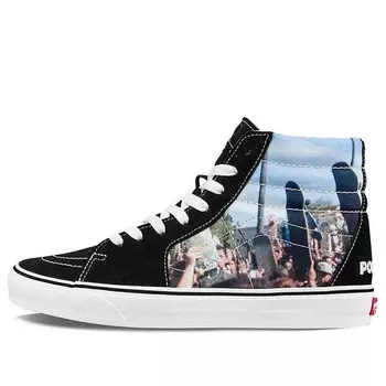 Кроссовки moca x frances stark x sk8-hi 'poets on the pyre iii, 2015' Vans, черный