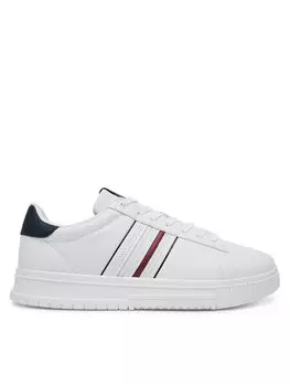 Кроссовки Modern Cupsole Stripes Lth FM0FM05406 Tommy Hilfiger, белый